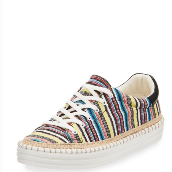 Sam Edelman Shoes - Sam Edelman Kavi Striped Low-Top Sneaker, Multicolor 10